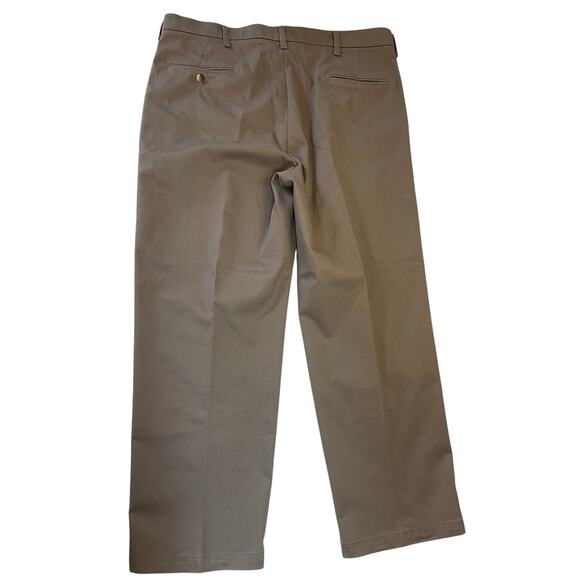 Pleated Khaki Pants Pockets Preppy Size Men's 38X29 - Picture 5 of 6